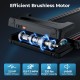 Close-up of the efficient brushless motor in the 3-in-1 folding treadmill, supporting 220 lbs with low noise operation.