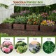 Square raised garden bed made of fir wood, perfect for growing flowers, vegetables, and herbs in your yard.