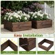 Square raised garden bed made of durable fir wood, perfect for growing flowers and vegetables with easy assembly.