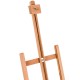 Adjustable portable wood tabletop easel in smooth beech wood, featuring a classic H-Frame design for artist painting.