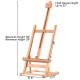 Adjustable portable wood tabletop easel with H-frame design, holding canvases up to 22", perfect for artists and.