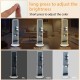 Standing jewelry cabinet with adjustable LED lights, featuring a full-length mirror and three color modes for versatile.