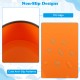 Close-up of the non-slip TPE edge and cute anti-slip patterns of the multicolor stepping stones for kids' safety.