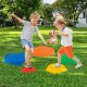 Colorful non-slip balance stones for kids, promoting coordination and play, suitable for indoor or outdoor use.