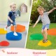 Colorful non-slip balance stones for kids, ideal for indoor and outdoor play, enhancing balance and coordination.