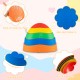 Multicolor non-slip balance stones with rounded edges, easy-to-clean surface, perfect for kids' play and coordination.
