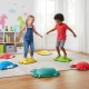 Colorful non-slip toddler stepping stones for balance play, featuring cute crab designs, ideal for indoor and outdoor.