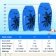 Three sizes of Super Lightweight Bodyboard with EPS core, featuring a waterproof XPE deck and stylish palm design for.