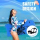 Super lightweight bodyboard with leash, featuring durable EPS core and waterproof XPE deck for safe surfing adventures.
