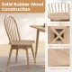 Swivel Windsor dining chair showcasing solid rubber wood construction, inclined spindle back, and firm connection for.