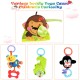 Colorful 4-in-1 baby play gym mat with 3 hanging educational toys for cognitive development and safe playtime.