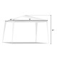10x10 feet outdoor wedding canopy tent with waterproof polyethylene and rust-resistant steel frame, ideal for backyard.