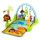 Colorful 4-in-1 baby play gym mat with 3 hanging toys, designed for cognitive development and safe playtime.