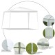 10 x 10 feet outdoor wedding canopy tent with waterproof cover and rust-resistant steel frame, ideal for backyard.
