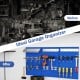 Navy wall-mounted pegboard kit with 3 boards and 28 accessories for organized garage tool storage.