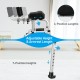 Folding height adjustable walking frame with armrest support, featuring 7-position heights and 4-position armrest.