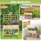 Elevated wooden planter box with trellis, 48" x 23" x 63", perfect for garden, patio, or balcony planting and storage.