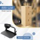 P-handle hand truck with foldable load plate, 660 lbs capacity, ideal for warehouse and garage use.