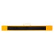 Heavy-duty steel sawhorse with a folding design, featuring a tough powder coat finish, ideal for construction tasks.