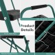 Close-up of the folding 4-step ladder showcasing the anti-slip handgrip, sturdy metal pipes, and safety buckle for.