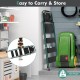 Folding 4-step ladder with tool tray, non-slip footpads, and lightweight design for easy storage and transport.