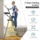 4-step folding ladder with tool tray, reinforced metal frame, anti-slip pedals, ideal for home projects and easy.