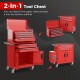 6-drawer red rolling tool storage chest cabinet with detachable top, universal wheels, and safety locking system for.