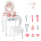Kids 2-in-1 princess makeup table set with removable mirror, accessories, and storage for imaginative play.