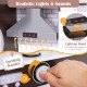 Interactive corner toy kitchen set in dark brown with realistic lights, sounds, and turning knobs for imaginative play.