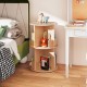 2 Tier Freestanding Kids Rotating Bookshelf Storage Rack with Bear Baffles - Gallery View 6 of 10