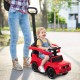 Red Mercedes Benz G350 3-in-1 ride-on push car for kids, featuring a canopy and safe design for outdoor fun.