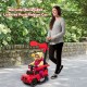Red Mercedes Benz G350 3-in-1 ride-on push car with canopy, designed for kids 1-3 years, featuring storage and safety.