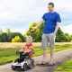 3-in-1 Lamborghini ride-on push car in white with a parent handle, ideal for kids aged 1-3 for outdoor fun.