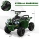 12V kids ride-on ATV in army green with high/low speed, comfortable seat, and anti-slip wheels for safe outdoor fun.