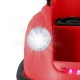 Front view of the red 12V electric kids ride-on bumper car with LED headlights, designed for indoor and outdoor fun.