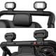 LED headlights and searching lights on the 12V kids ride-on truck car for enhanced visibility and fun during playtime.