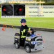 Toddler fire toy car with multifunctional control panel, music, horn, and safety features for ages 37-95 months.