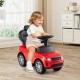 Red 3 in 1 push car for kids with removable handle, guardrail, and steering wheel, ideal for ages 18-36 months.