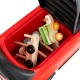 Red 3 in 1 push car with removable handle, featuring under-seat storage for toys and accessories for kids aged 18-36.