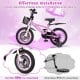 14-inch kids bike with adjustable handlebar, removable training wheels, and front basket for stable riding.