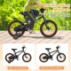 14-inch kids bike with adjustable seat, removable training wheels, and dual brake system for safe riding.