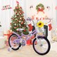 18-inch girl bike in purple with a basket and detachable training wheels, perfect for kids aged 4-8 for safe riding.