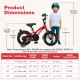 12-inch kids bike with adjustable seat and handlebars, dual brakes, and reflectors for safety, suitable for ages 3-4.