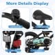 Adjustable kids bike features a comfortable seat, convenient bell, reflectors, and cute patterns for safe riding.