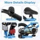 Close-up of the 12-inch kids bike features, including a comfortable seat, convenient bell, and reflectors for safety.