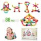 Colorful 88-piece magnetic balls and rods building set for kids, promoting creativity and safe play in various.