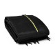 Trampoline replacement protection enclosure net in black, designed for 12 ft round trampolines with zipper for easy.