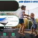 Close-up of the 12 ft outdoor trampoline's high resilient jumping mat and safety pad, designed for secure play.