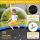 Unique flower shape trampoline with galvanized steel frame, high elastic jumping mat, and safety enclosure for kids.