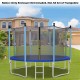 Replacement safety net for 15/16 ft trampoline, made of durable PE material, providing all-round protection and easy.